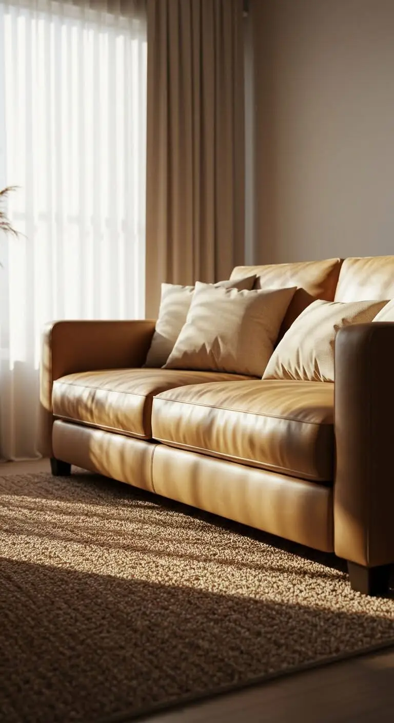 17 Chic Tan Sofa Living Room Ideas for a Neutral Look 3 1. Keep It Classic with Neutral Layers