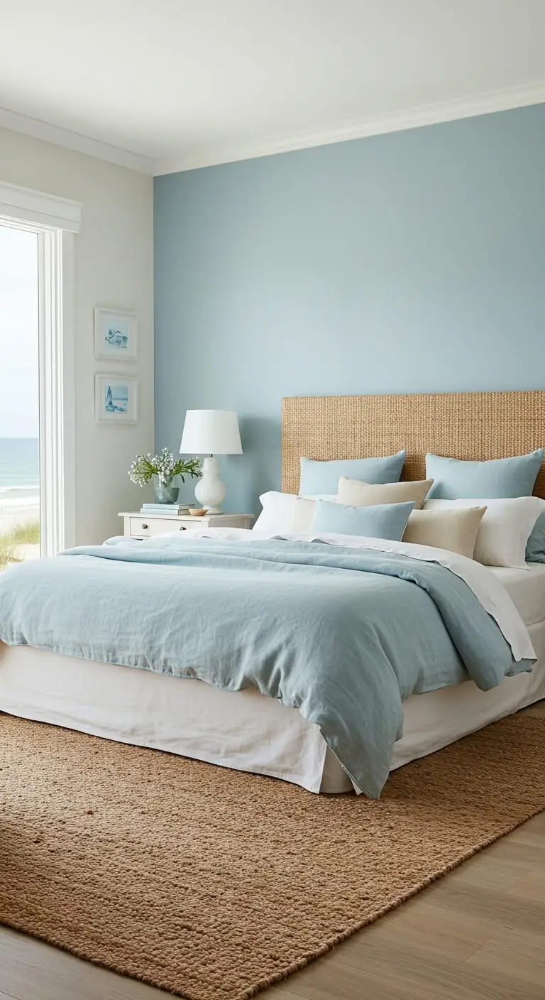 11 Beachy Bedroom Ideas for a Coastal Escape 3 1. Start with a Coastal Color Palette