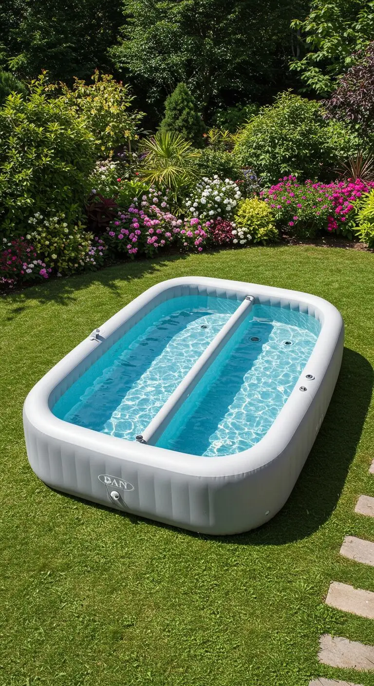 13 Inflatable Pool with Seating for Ultimate Comfort 9 10. Double-Lane Inflatable Pool Spa