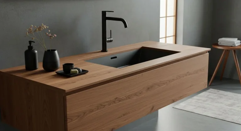 Japandi Bathroom Vanity
