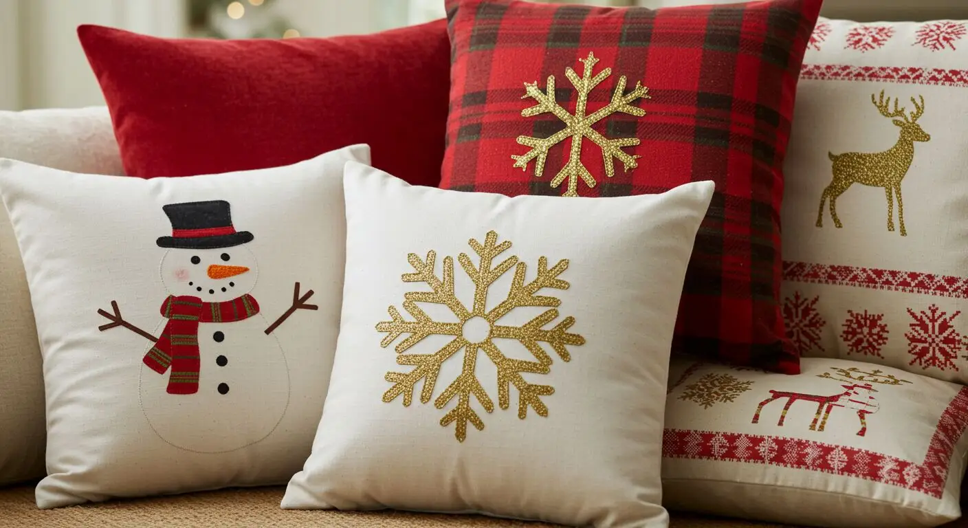 DIY Holiday Pillows
