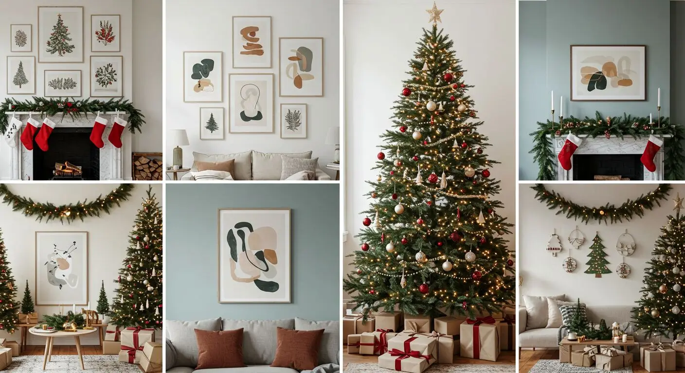 Christmas Living Room Wall Decor Ideas