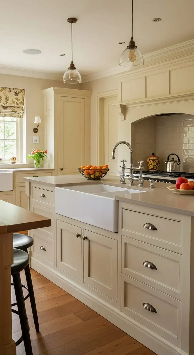 13 Farmhouse Kitchen Ideas for a Cozy and Rustic Feel 5 2. Apron Sinks