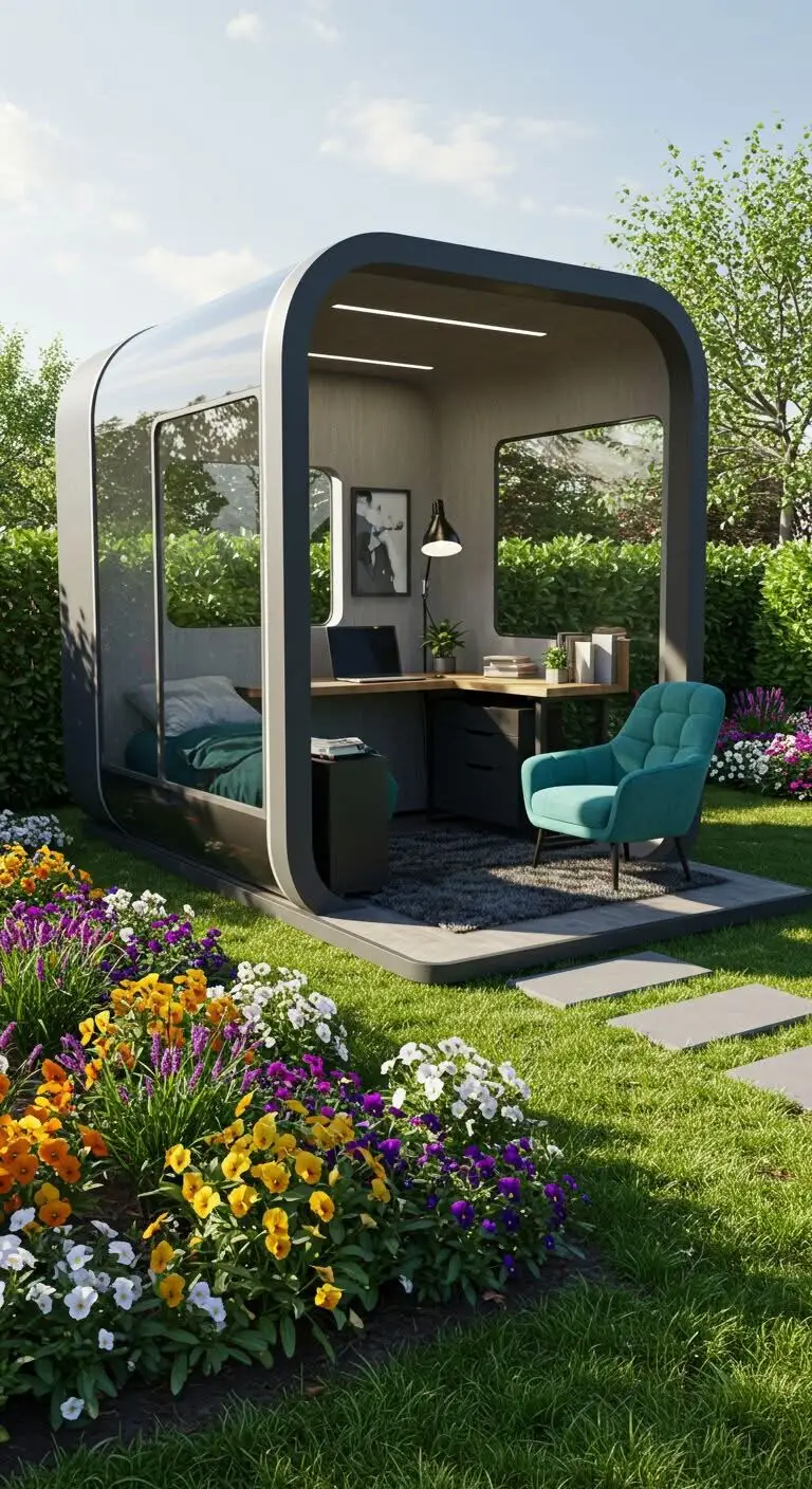 15 Creative Backyard Office Ideas for a Productive Space 4 2. Consider a Glass Garden Pod