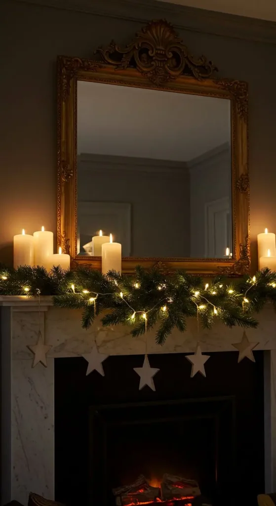 13 Creative Christmas Living Room Wall Decor Ideas 4 2. Create a Garland Wonderland