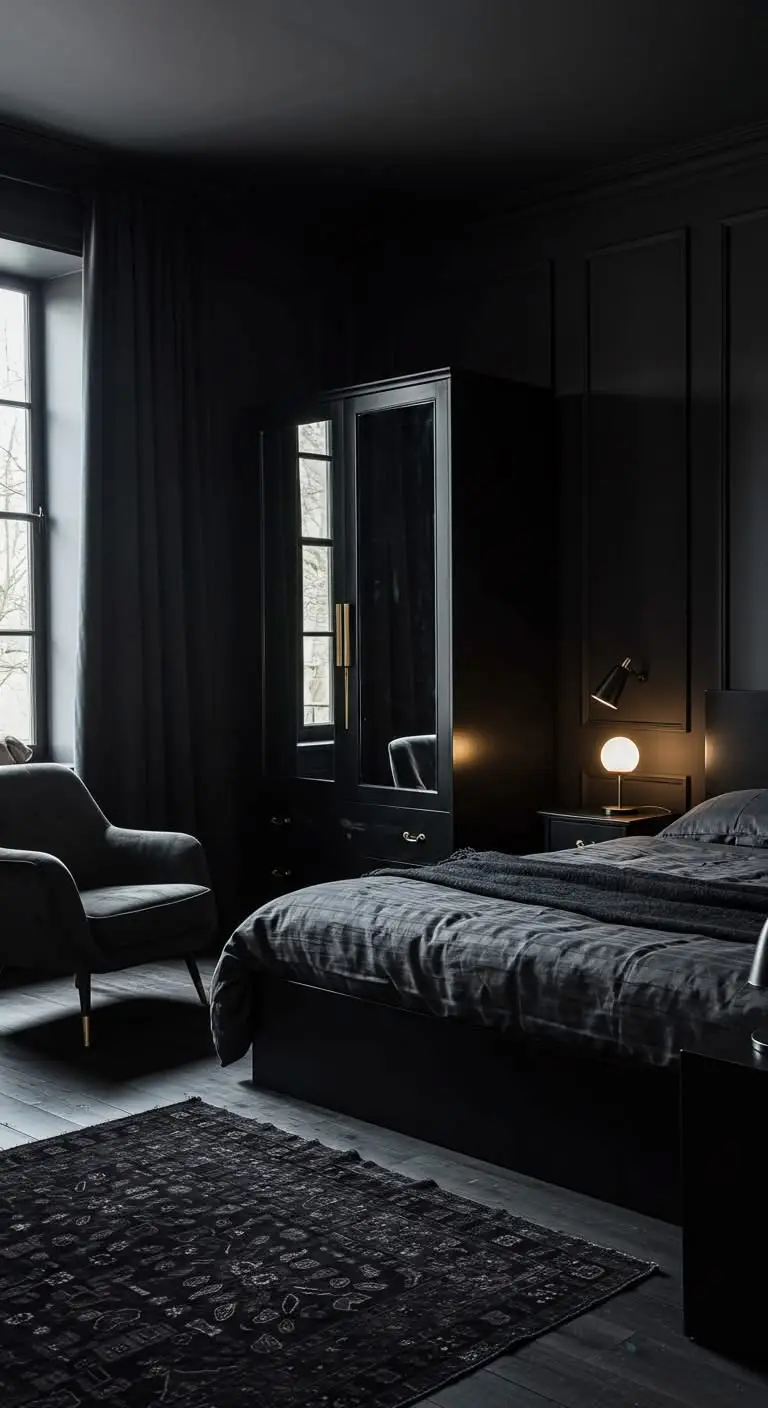 15 Bold and Stylish Black Bedroom Ideas 4 2. Incorporate Black Furniture