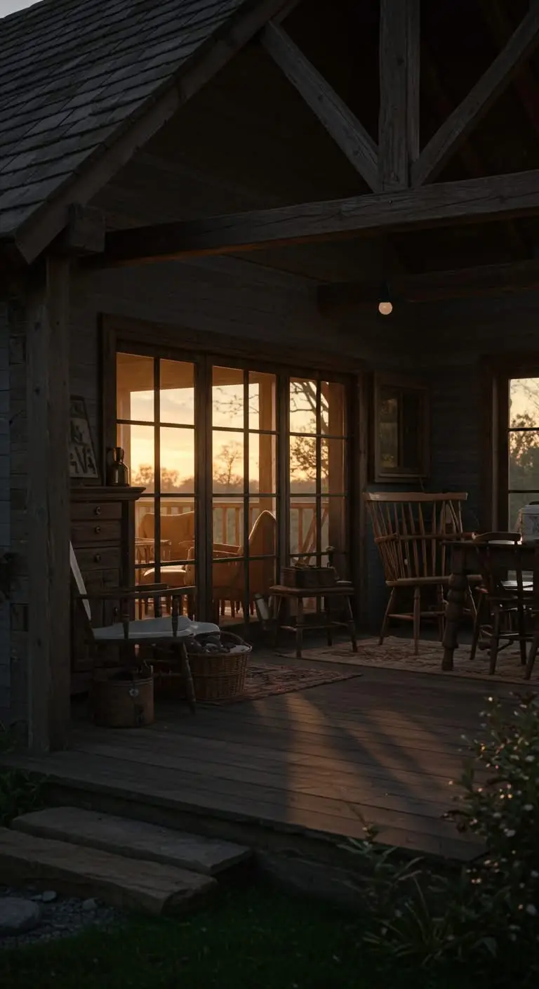 13 Moody Cottage Core Ideas for a Dark and Cozy Aesthetic 5 2. Incorporate Natural Wood Elements