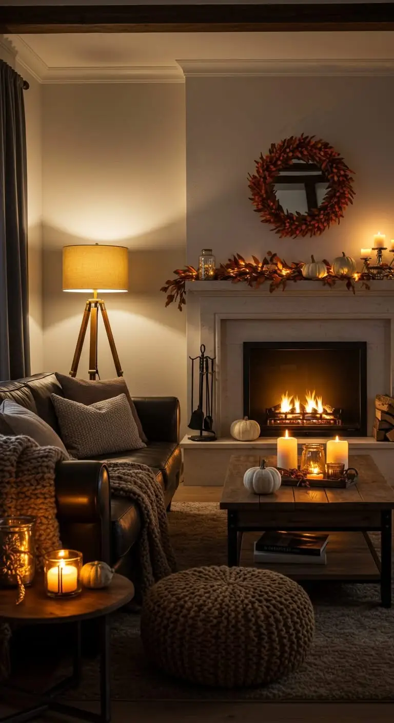 13 Ways to Create a Cozy Fall Sanctuary at Home 5 2. Set the Ambiance with Lighting