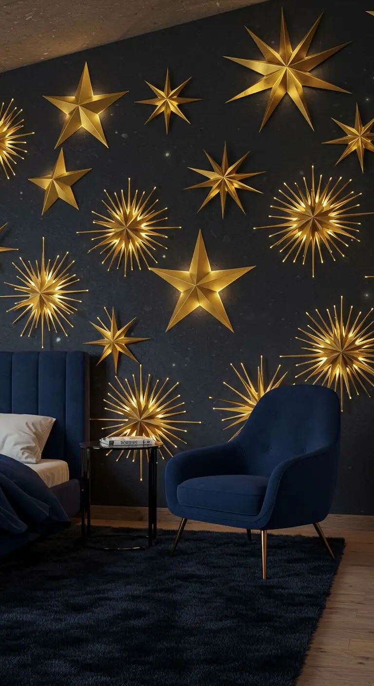 17 Origami Home Decor Ideas for an Artistic Touch 4 2. Starburst Wall Art