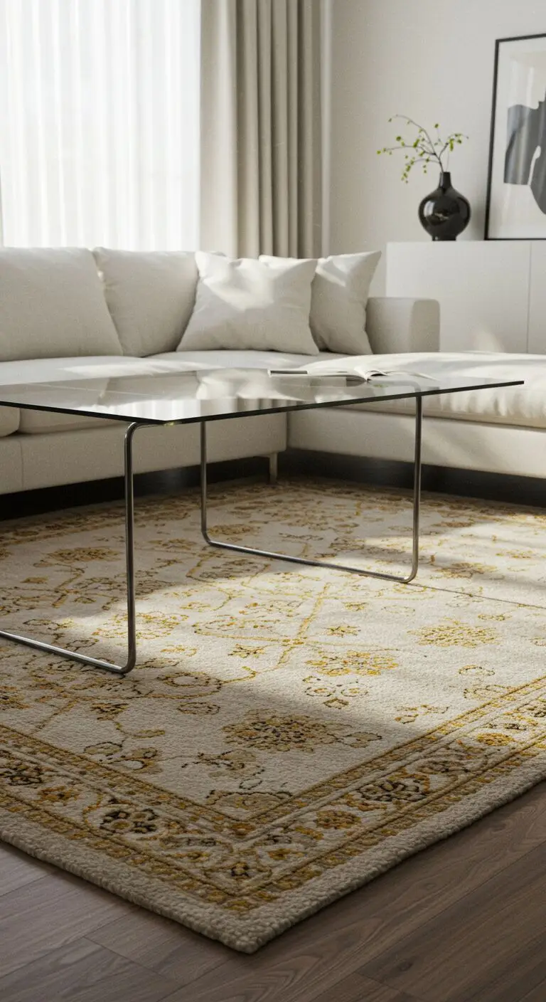 13 Elegant Luxury Living Room Ideas for a High-End Look 4 3. Add a Luxurious Rug