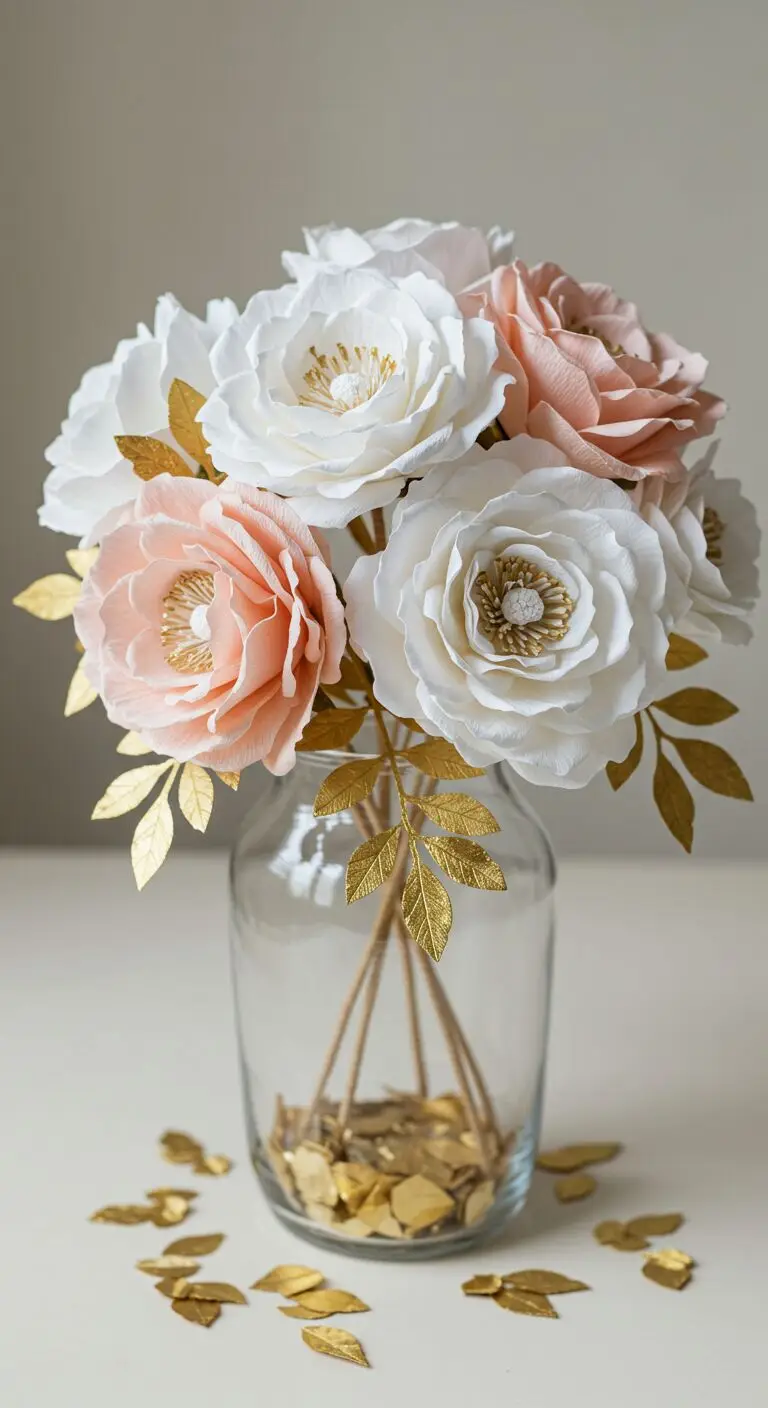 17 Origami Home Decor Ideas for an Artistic Touch 5 3. Paper Flowers