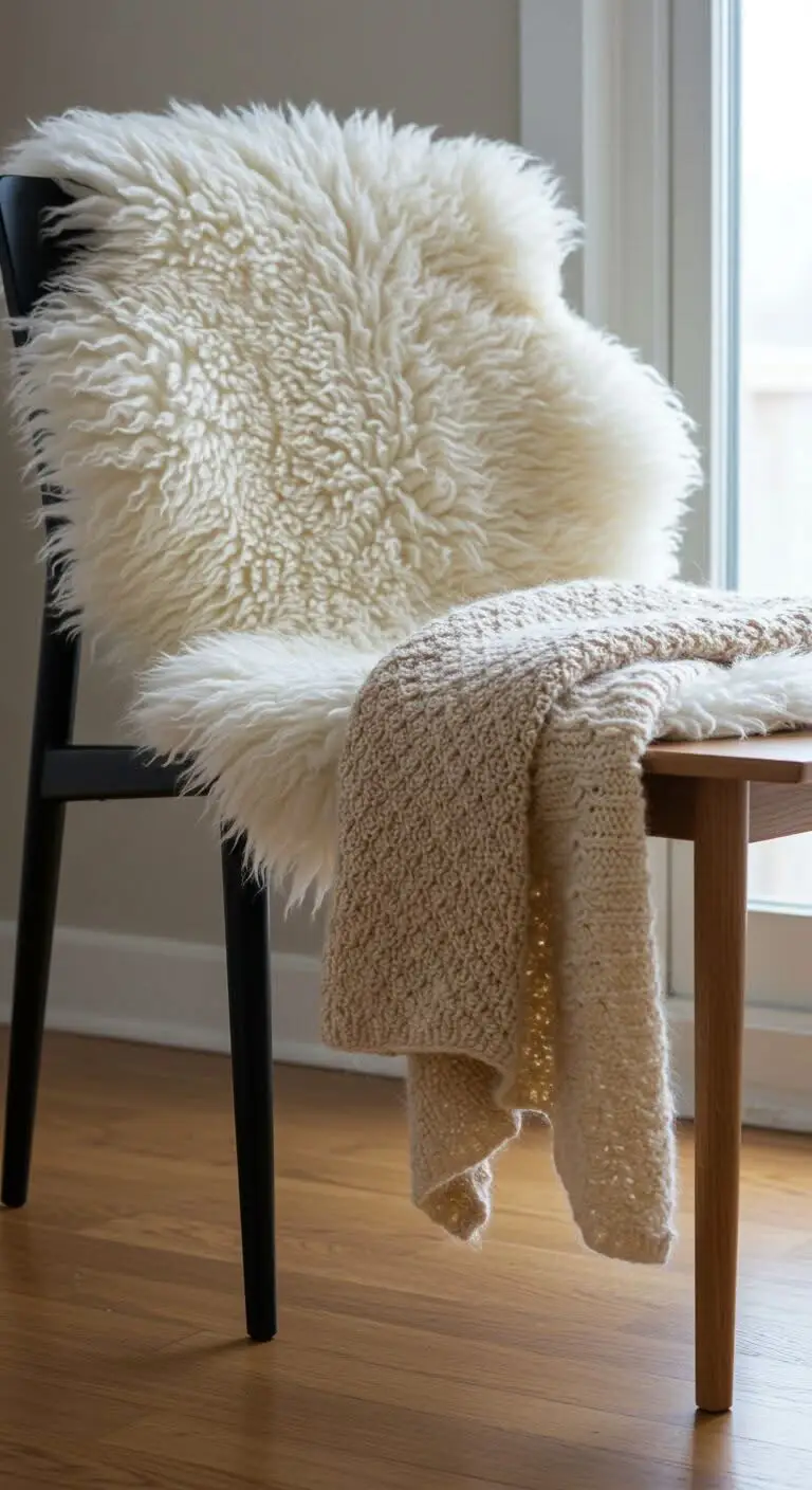 15 Minimalist Scandinavian Living Room Ideas to Try 5 3. Play with Textures