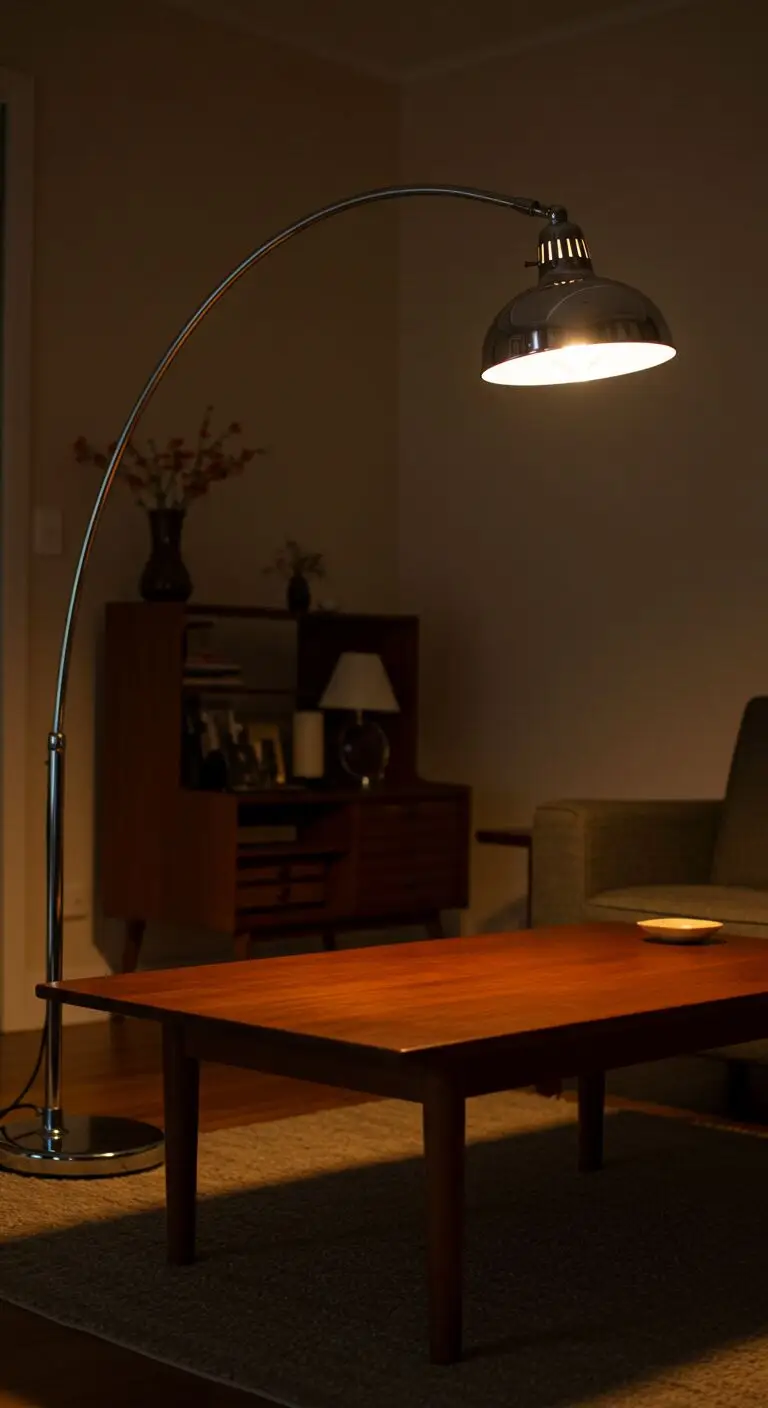 15 Elegant Midcentury Modern Living Room Ideas 5 3. Statement Lighting