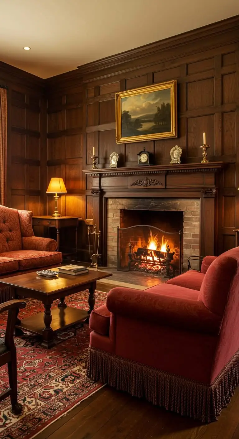 15 Timeless Colonial Living Room Inspirations 6 4. Functional Fireplaces