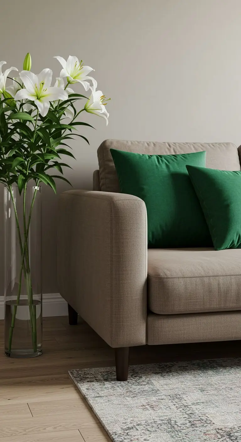 13 Elegant Luxury Living Room Ideas for a High-End Look 5 4. Neutral Tones, With a Pop