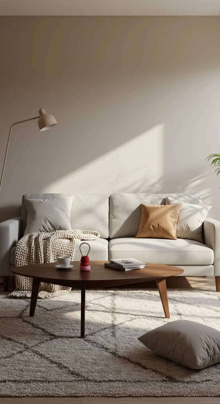 15 Stylish Minimalist Living Room Ideas 6 4. Play with Textures