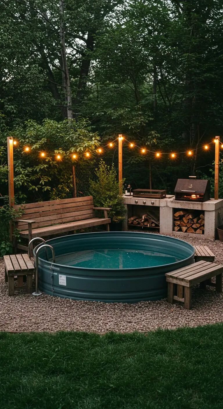 15 Easy-to-Install Backyard Pools for Instant Summer Fun 7 4. Stock Tank Pools