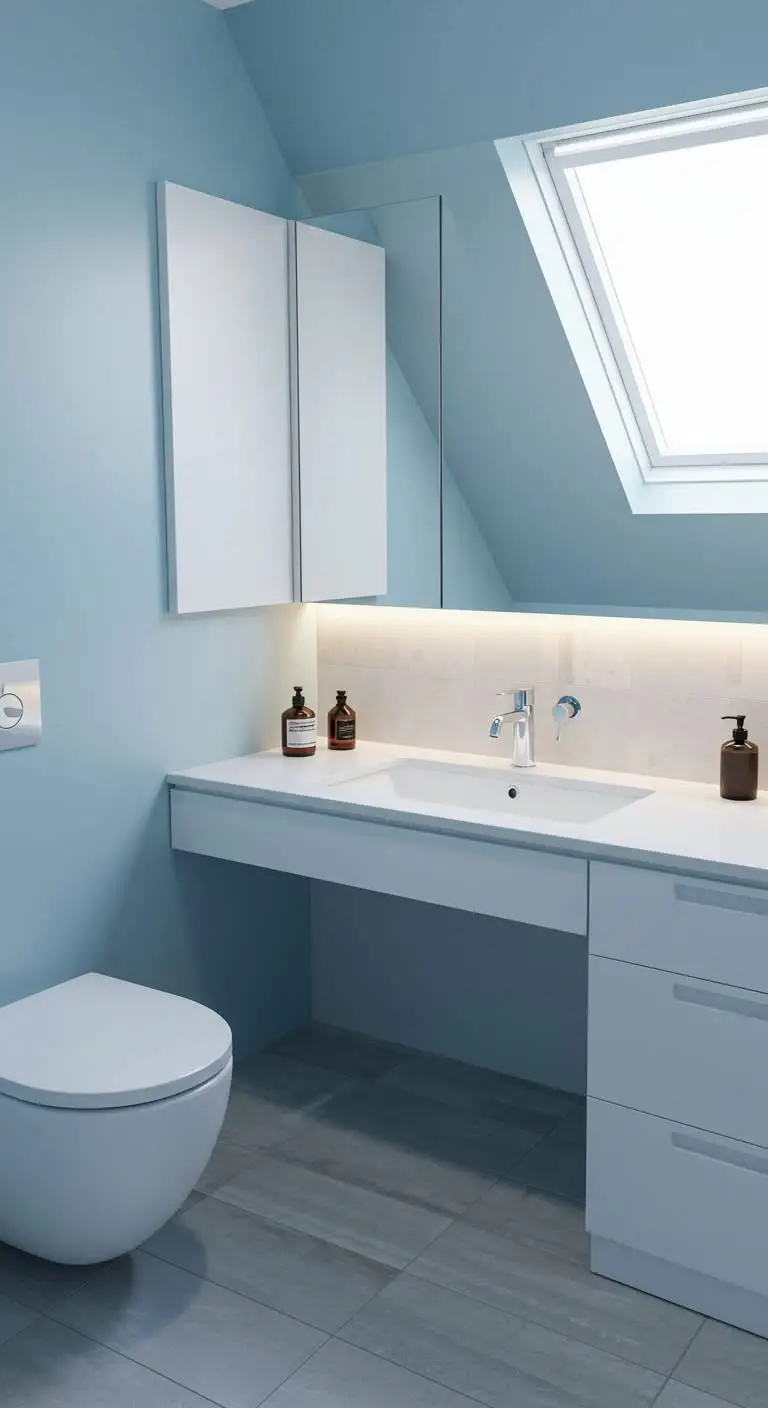 11 Small Bathroom Remodels That Maximize Space 7 4. Work with Light and Mirrors