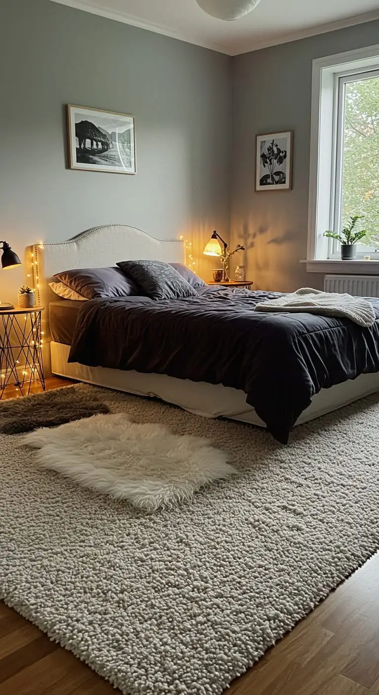 13 Cozy Bedroom Ideas for Ultimate Comfort 7 5. Area Rugs for Warmth
