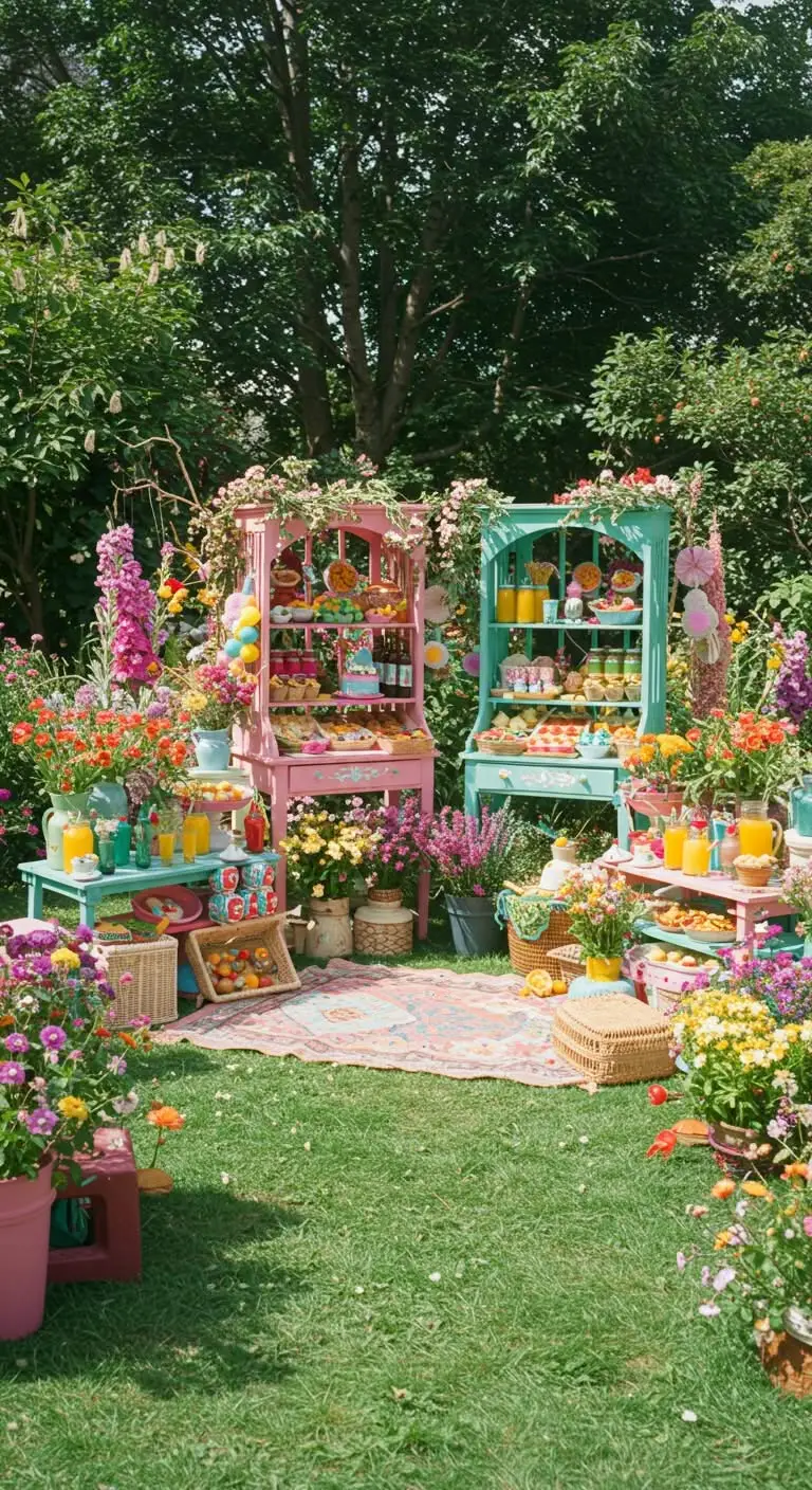 11 Fun and Creative Hippie Garden Party Ideas 7 5. Interactive Snack Stations