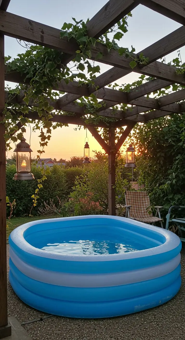 15 Creative Shade Ideas for Inflatable Pools to Stay Cool 7 5. Pergolas