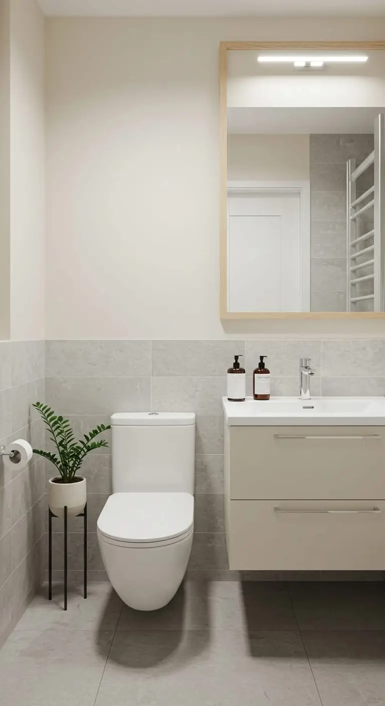 11 Small Bathroom Remodels That Maximize Space 8 5. Stick to a Neutral Palette