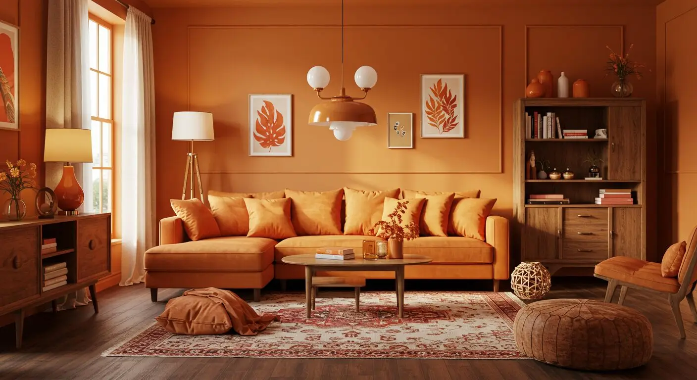 Orange Living Room Decor Ideas