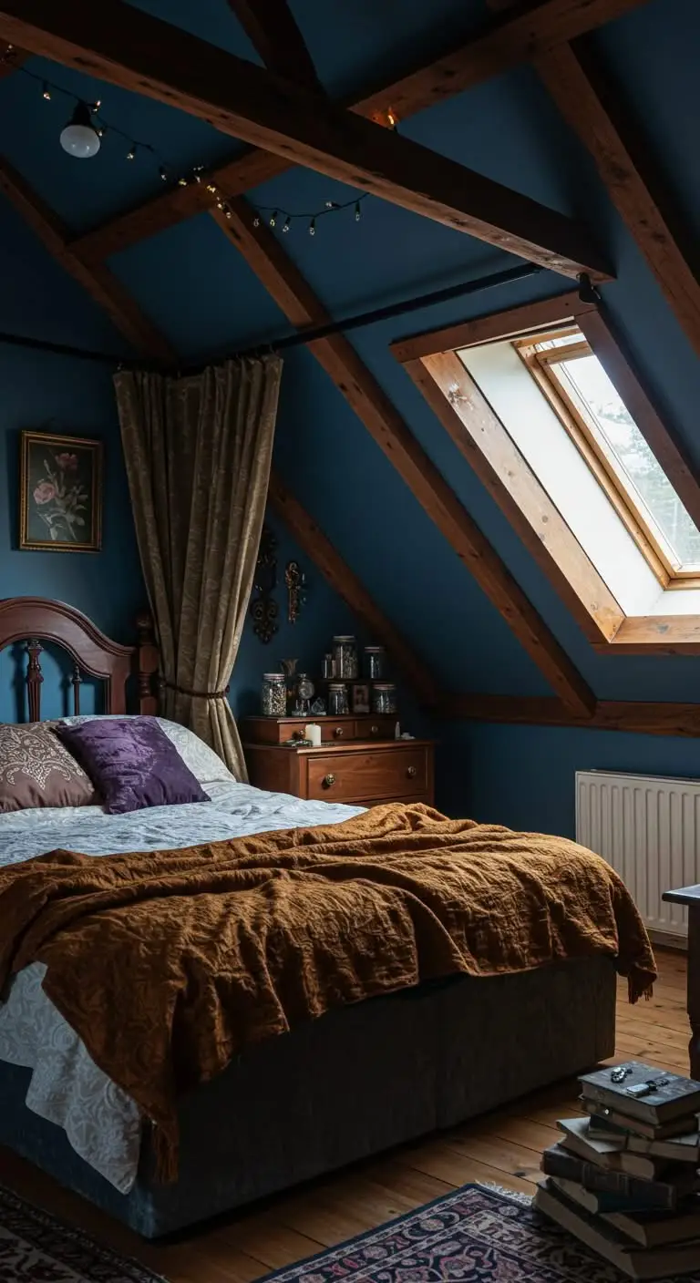 13 Spellbinding Witchy Attic Bedroom Ideas 8 6. Coziness is Key