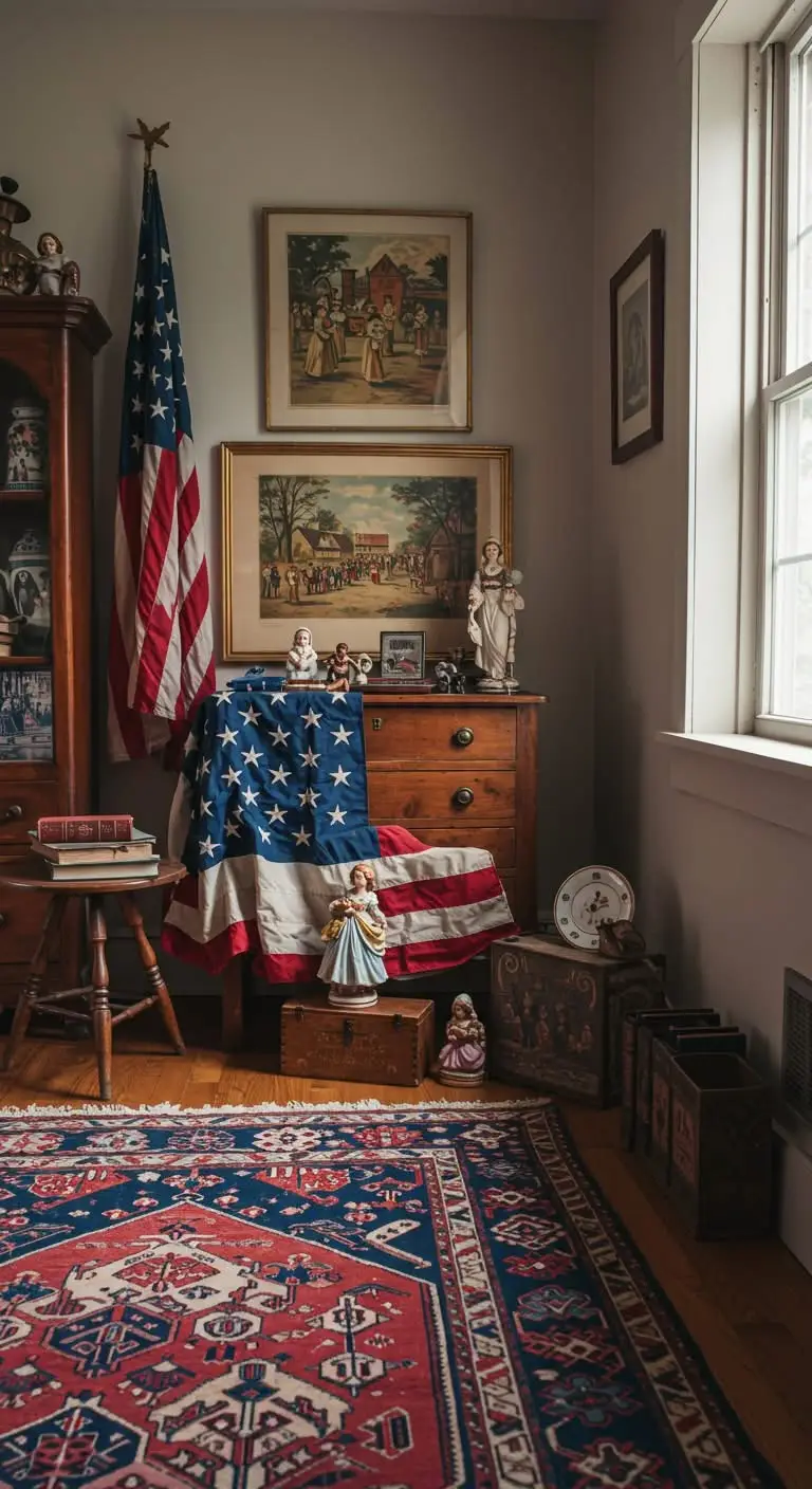 11 Vintage Americana Home Decor Ideas for a Nostalgic Touch 8 6. Incorporate Americana Color Palette