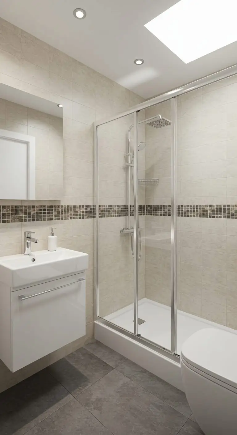 11 Small Bathroom Remodels That Maximize Space 9 6. Install Sliding Doors