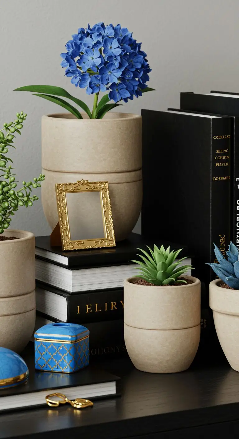 13 Shelf Styling Ideas to Elevate Your Decor 8 6. Play with Color