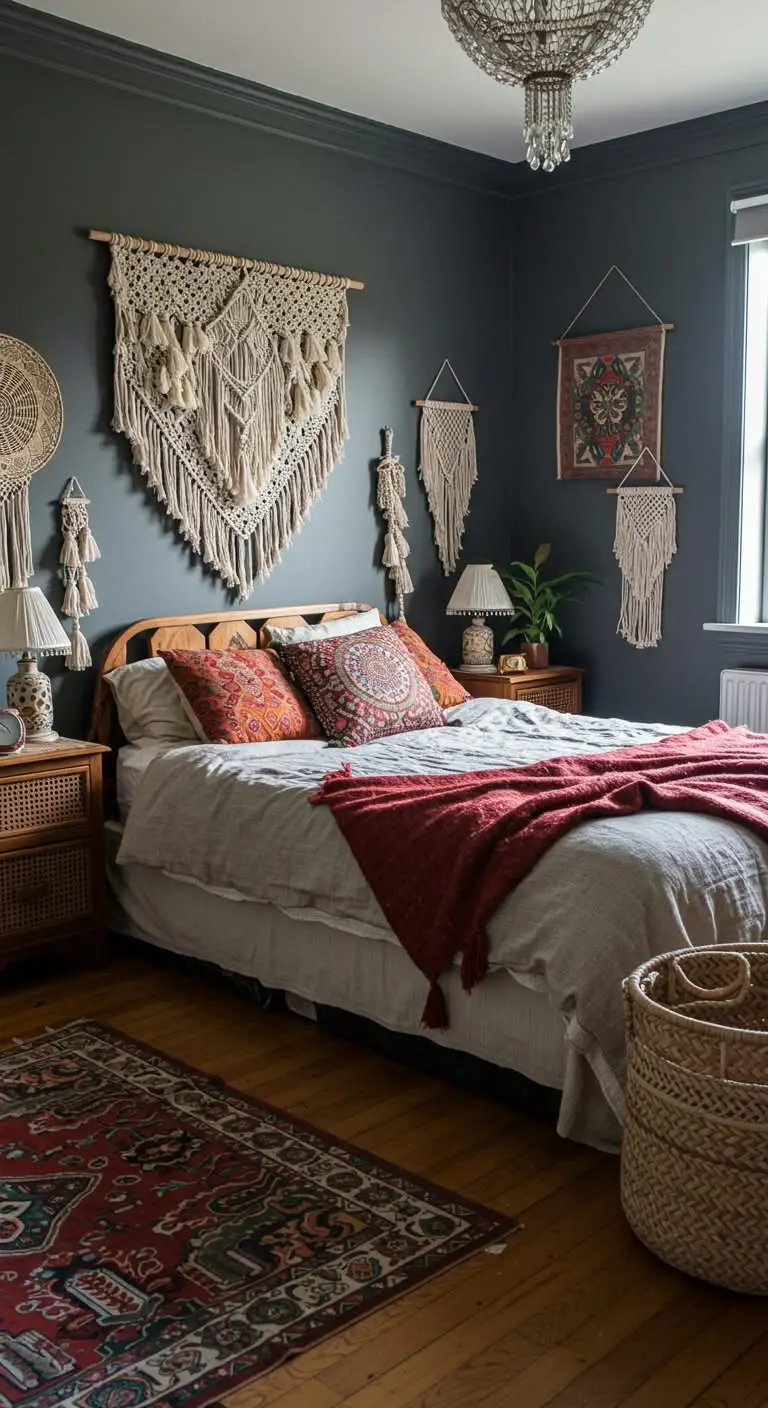 11 Best Boho Bedroom Paint Colors for a Relaxing Space 9 7. Charcoal Gray