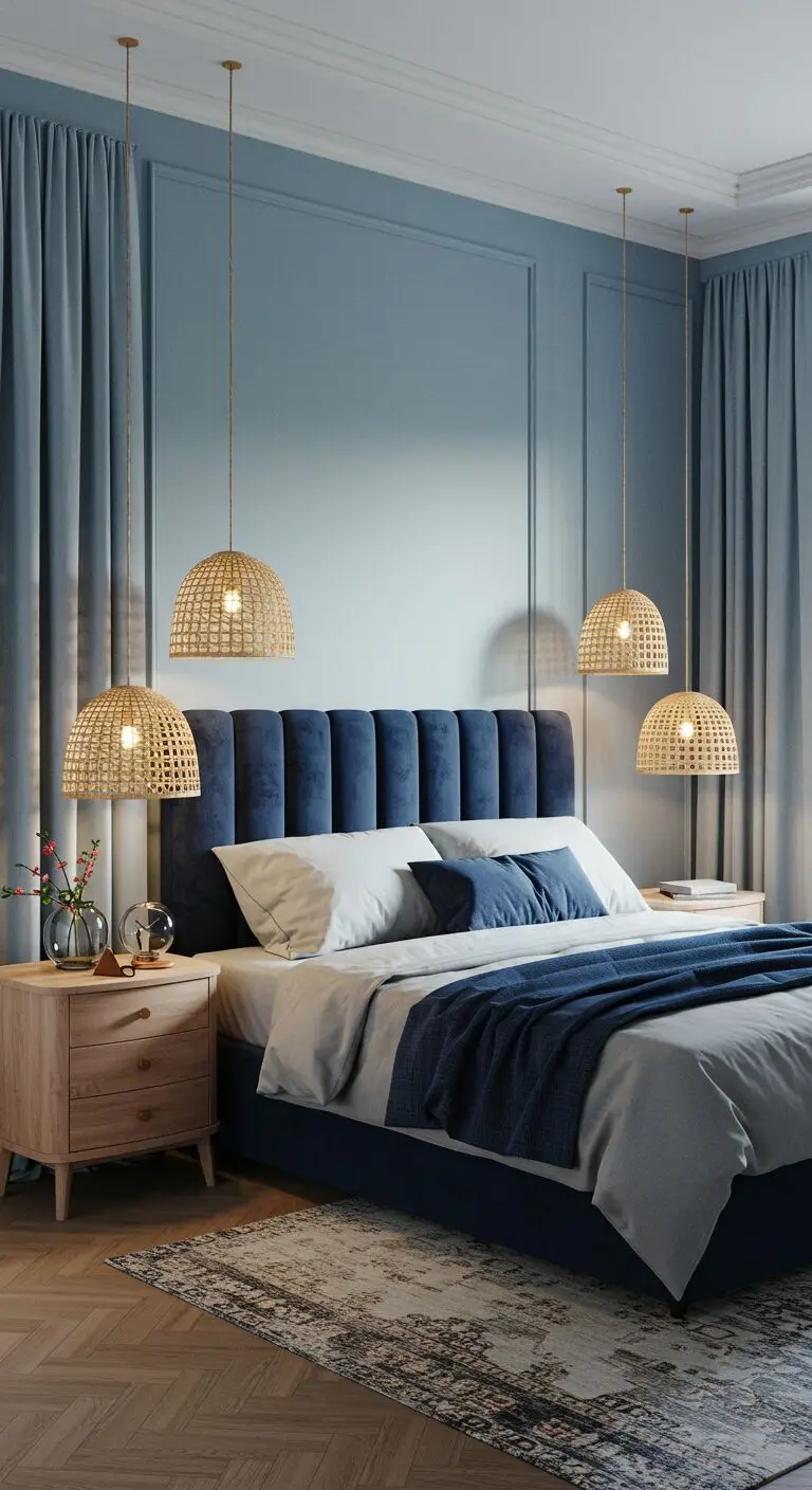 13 Stylish Blue Bedroom Ideas for a Serene Atmosphere 9 Incorporate Texture