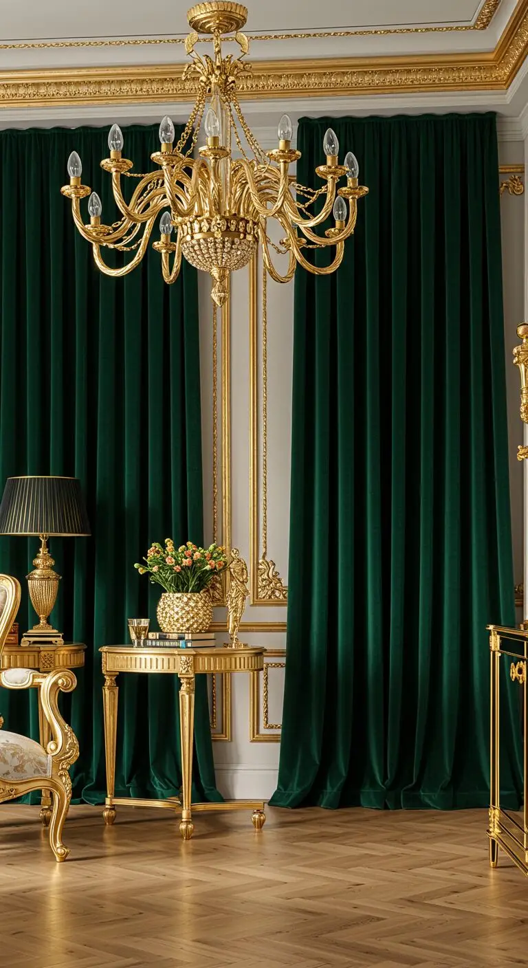 13 Elegant Luxury Living Room Ideas for a High-End Look 8 7. Layered Window Treatments