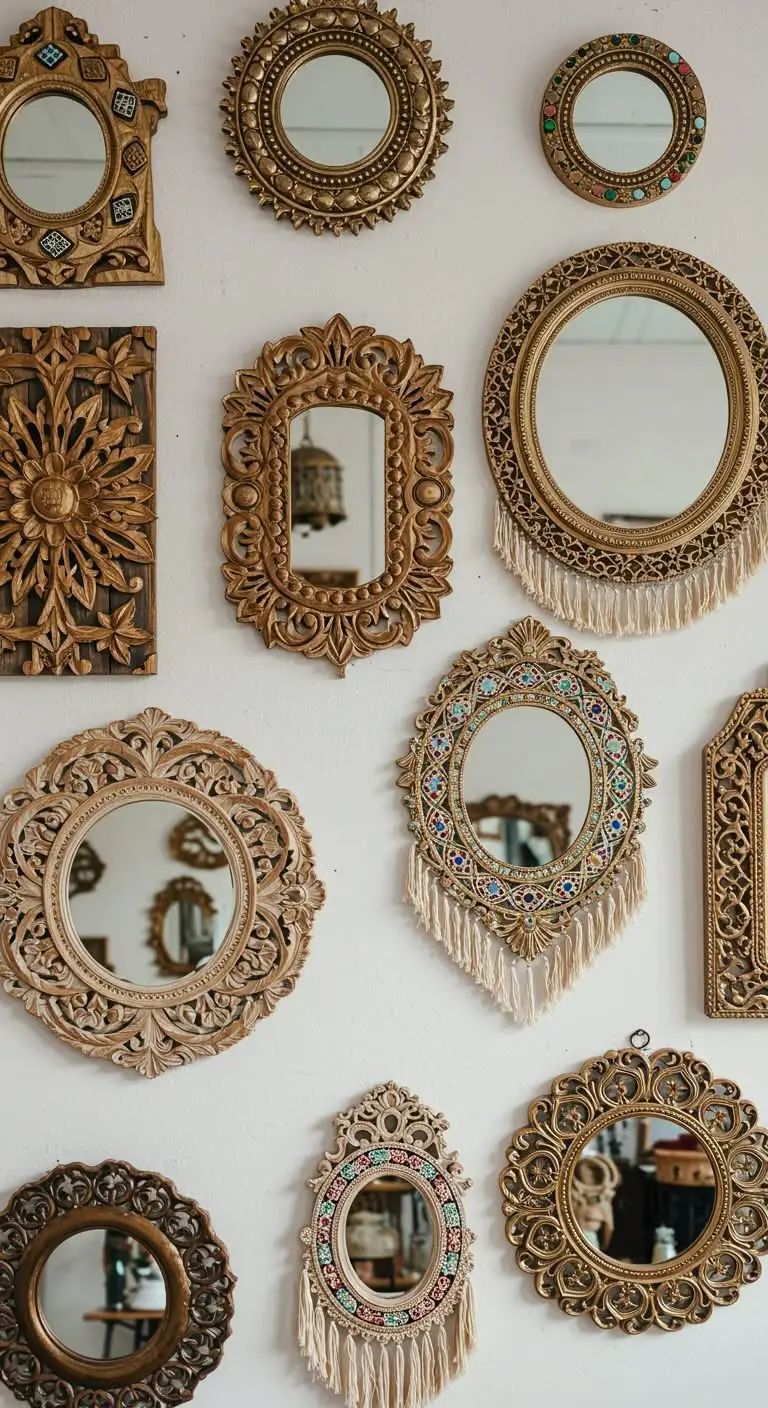 13 Boho Entry Way Ideas to Welcome Guests in Style 10 7. Mirrors for Style and Depth