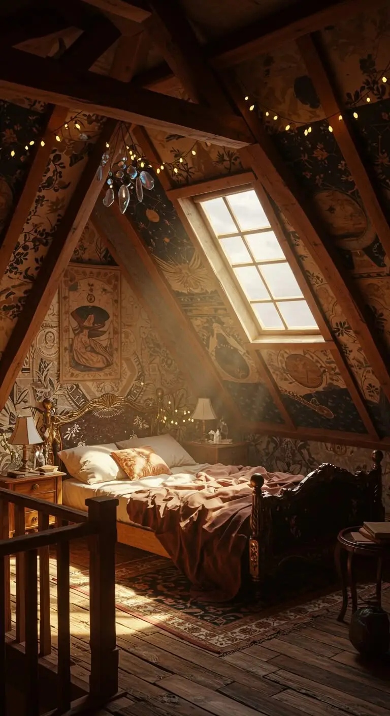 13 Spellbinding Witchy Attic Bedroom Ideas 9 7. Personal Witchy Touches