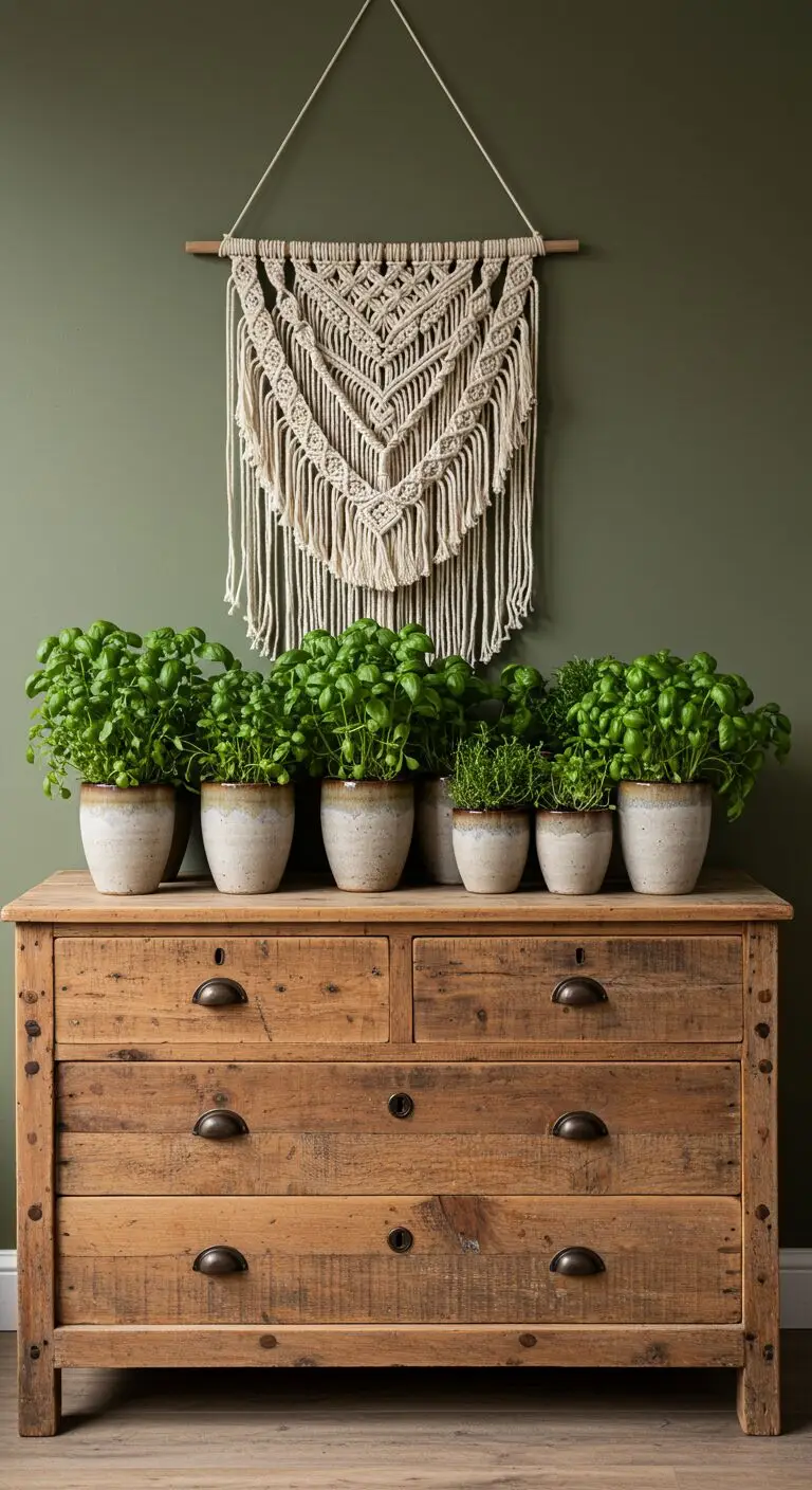17 Green Boho Bedroom Ideas for a Refreshing Retreat 9 Play with Vintage and Handmade Pieces