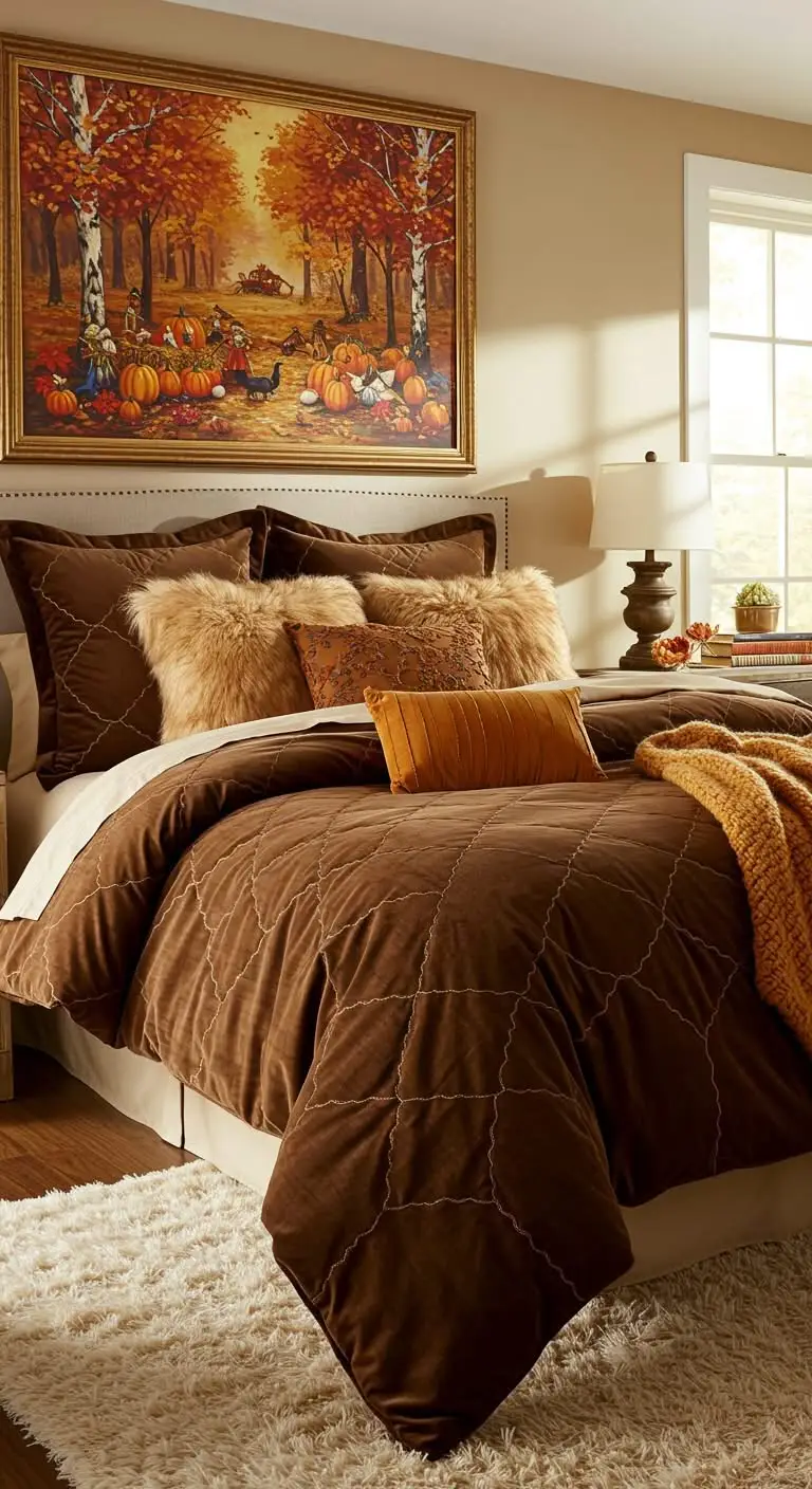 11 Fall Bedroom Ideas for a Warm and Cozy Retreat 10 8. Faux Fur Accents