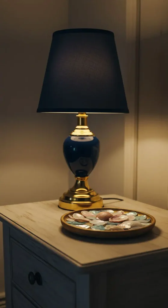 13 Stylish Blue Bedroom Ideas for a Serene Atmosphere 10 Play with Lighting