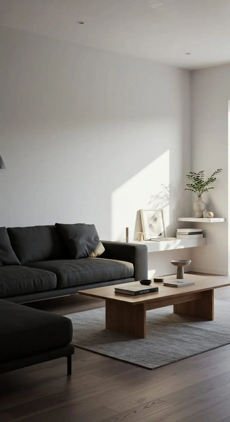 15 Stylish Minimalist Living Room Ideas 10 8. Quality Over Quantity