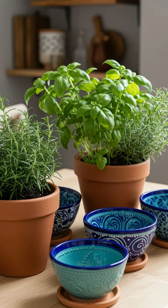 15 Spanish Mediterranean Kitchen Ideas for a Stylish Upgrade 10 Use Decorative Pottery