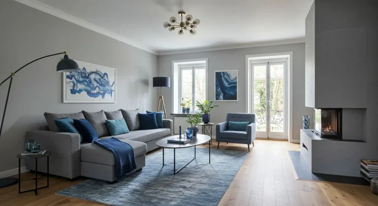 Blue and Gray Living Room Ideas