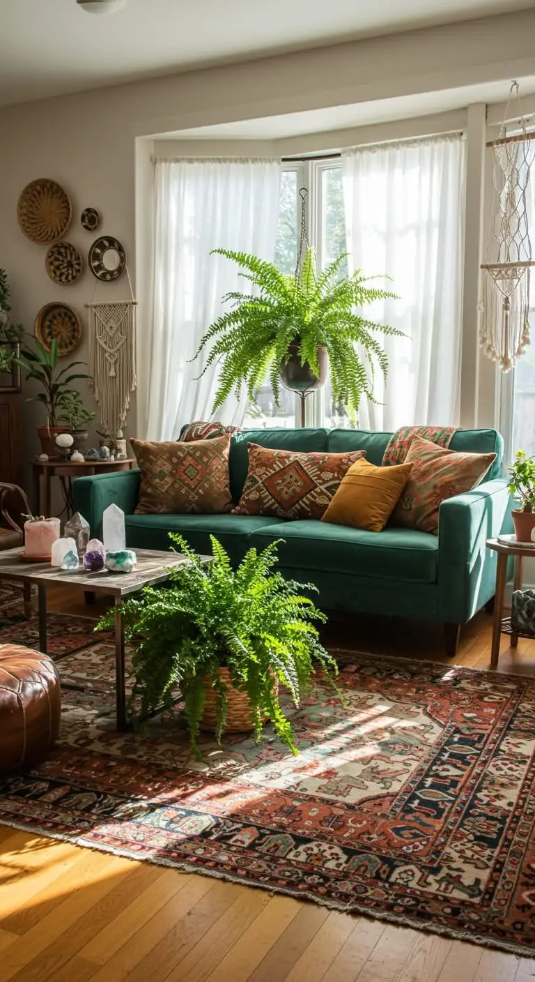 11 Best Boho Living Room Plants for a Lush Indoor Jungle 11 9. Boston Fern - The Fluffy Favorite