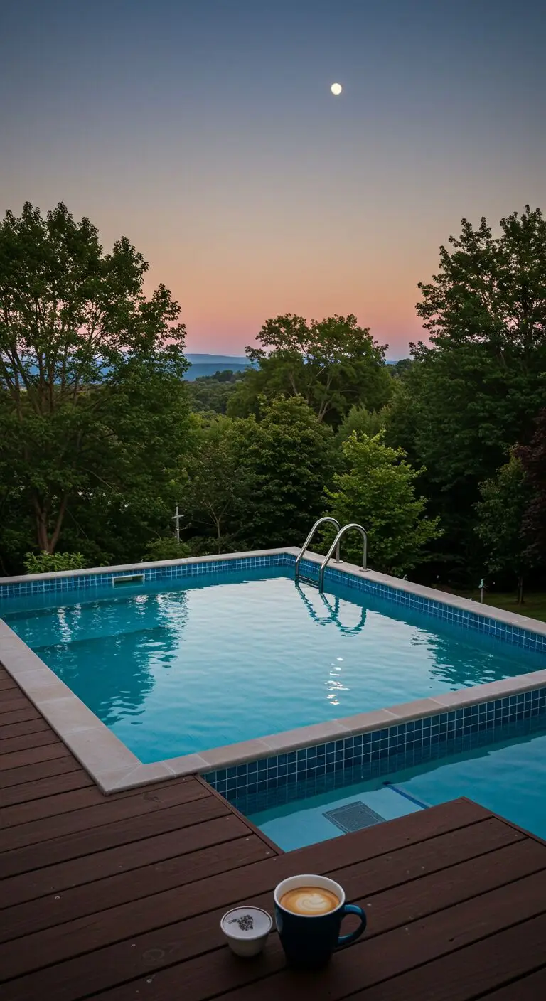 17 Small Backyard Pool Ideas for a Refreshing Escape 12 9. Create an Infinity Pool Illusion