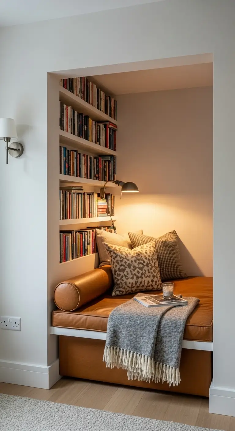 13 Cozy Boho Reading Nook Ideas for Book Lovers 10 Alcove Hideaway Nook