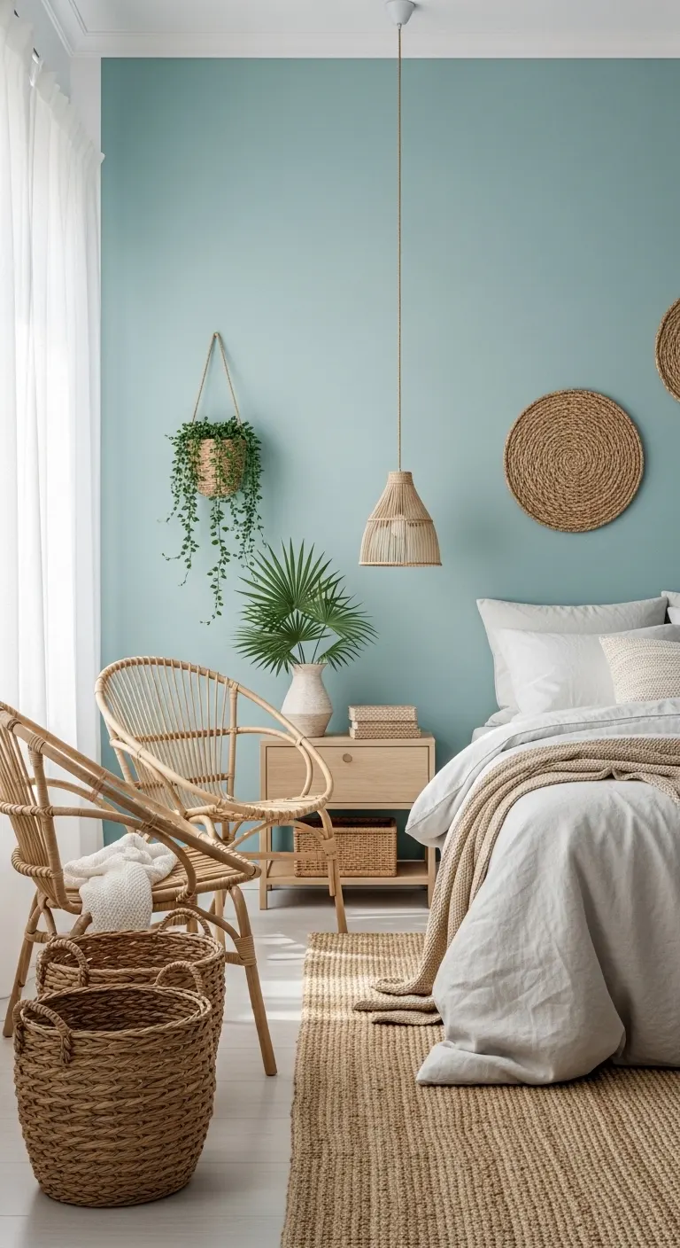 15 Beautiful Bedroom Color Combinations to Try 12 Aqua and Sand