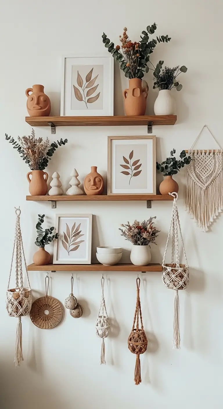 15 Festive Boho Ideas for Christmas Decorating 18 Artistic Wall Displays