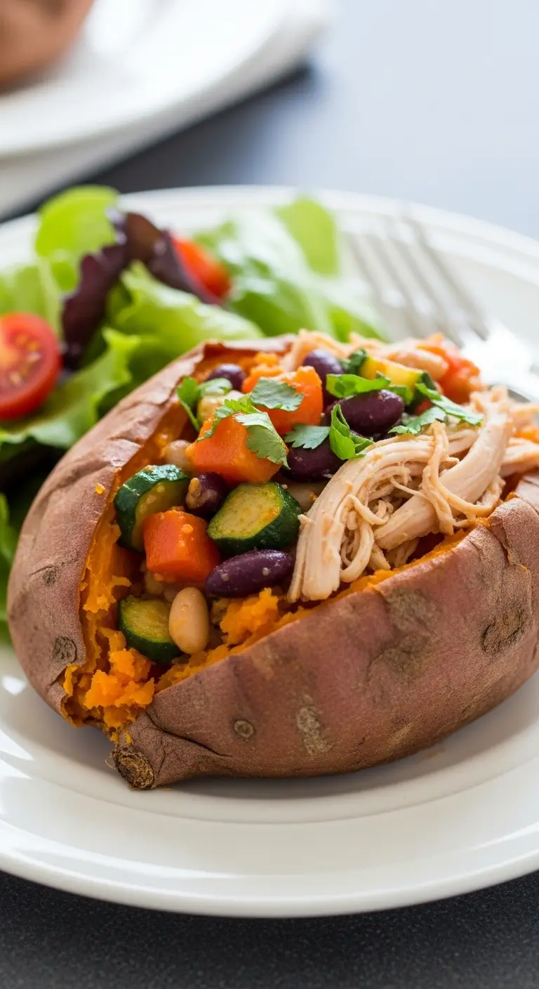 11 Easy and Healthy Homeschool Lunch Ideas 13 Baked Sweet Potato Bowl Homeschool Lunch