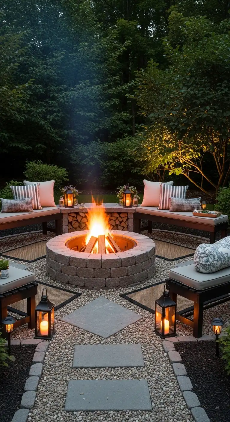 15 Easy Summer Backyard Prep Ideas for a Relaxing Season 8 Build a Cozy Fire Pit Area