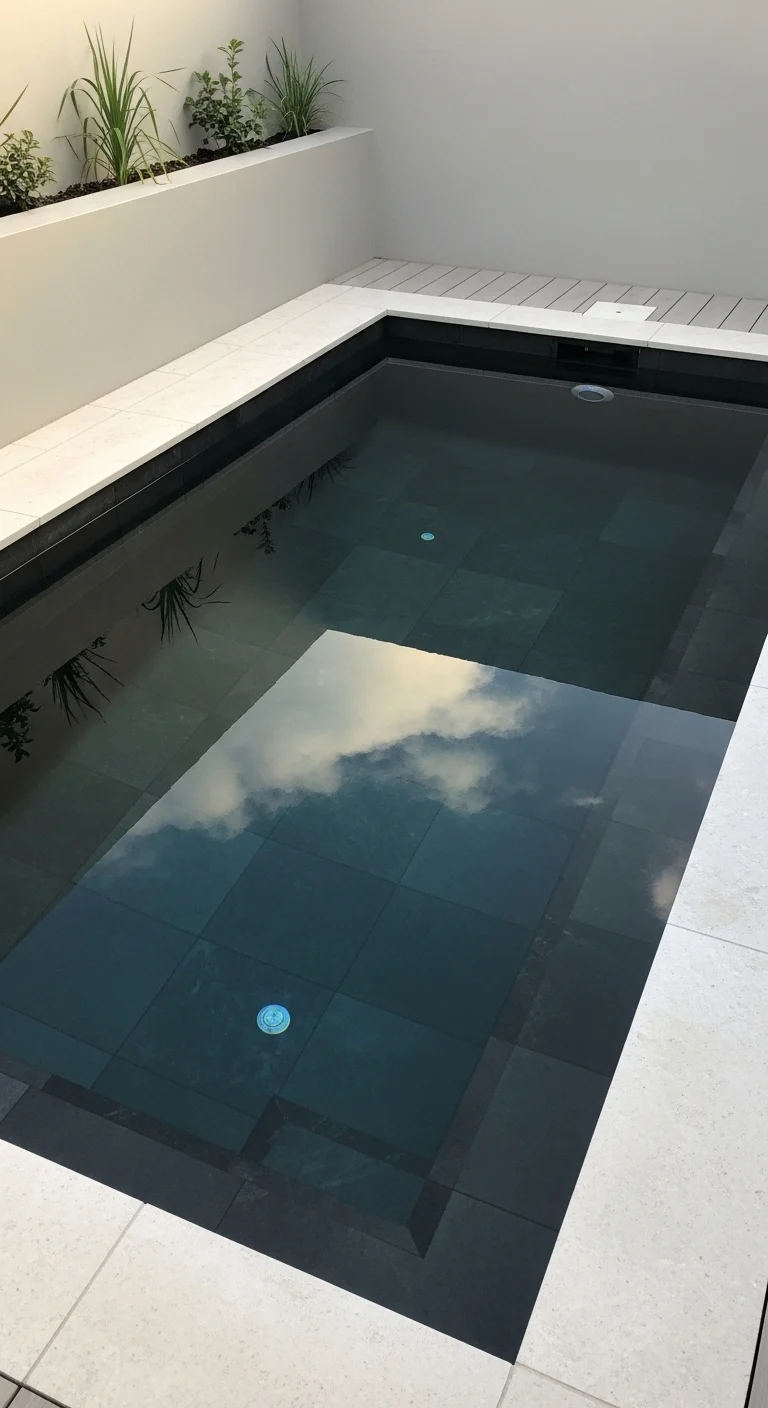 17 Small Backyard Pool Ideas for a Refreshing Escape 18 Choose Dark Finishes for Depth